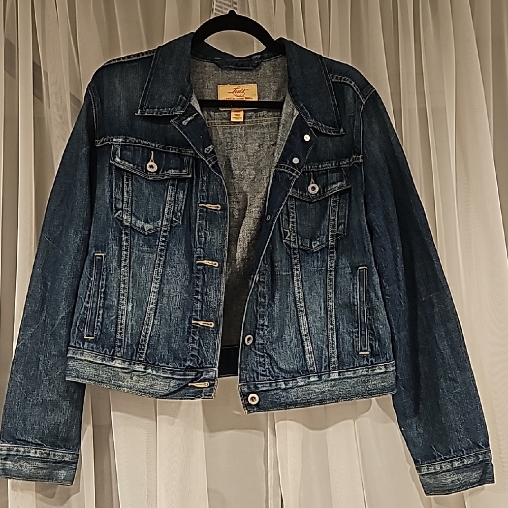 Denim Jacket with Button Closure